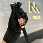 Cartier Cloche 30/24MM Pink Dial Black Bracelet Women Watch